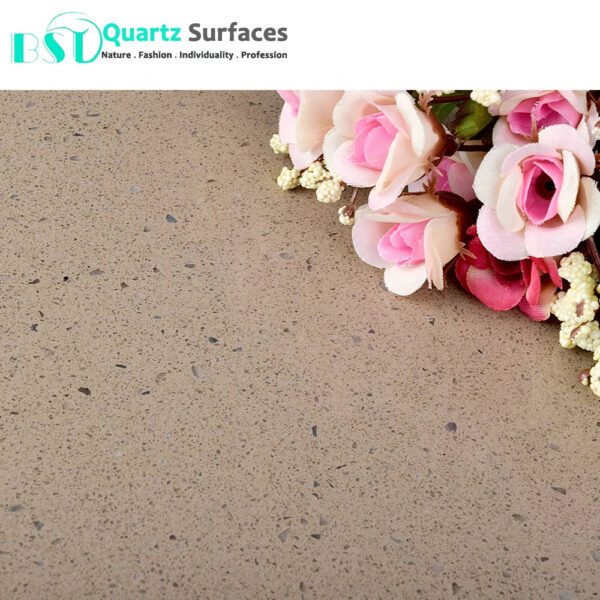 Beige Concrete Stone Supplier Engineer Stone Artificial Quartz Stone Marble Look Slab for Kitchen Countertop Floor Tiles