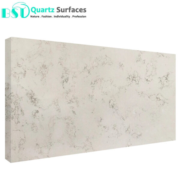 Chinese White Carrera Quartz Engineered Stone Marble Black Large Format Sintered Stone For Countertop Dining Table Wall Basin - Image 2