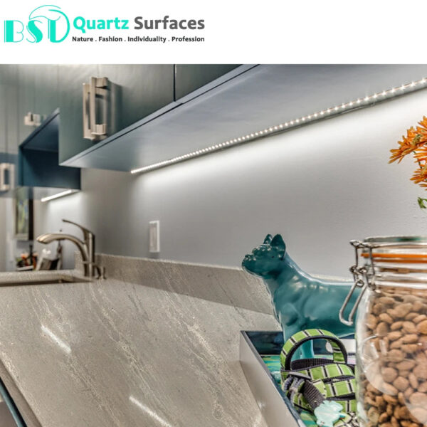 Cut to Size Quartz Stone for Kitchen Benchtop Super White Quartz Stone/Quartz Slab Engineered for Kitchen Countertop