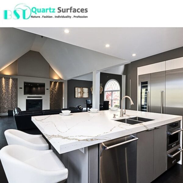 Custom Best Quartz Kitchen Countertops, Quartz Vanity Tops &Slabs