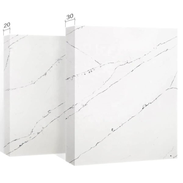 Cut-to-size Quartz Stone for Countertop and Bathroom Vanity Tops Bathroom Top Engineered Stone Calacatta Polish