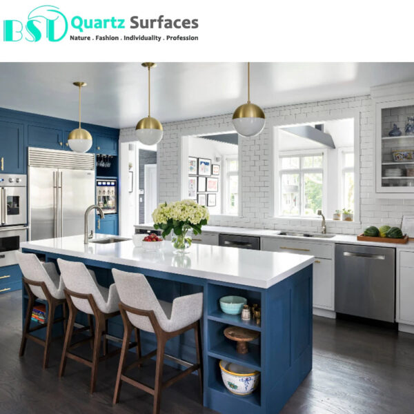 Iceberg White Quartz for Vanity Top and Counter Top Wholesale Quartz Slabs For Kitchen Countertop