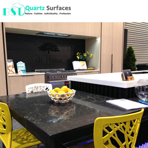 Marble Stone Pegmatite Collection Thin Slab Black Kitchen Dining Table Worktop Sintered Stone Wall Panels - Image 5