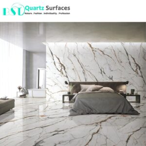 Minimalist White Sintered Stone Tiles Wall Slab Sintered Stone Ceramic Tiles For Countertop Dining Table Wall Basin Floor