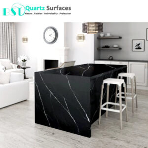 Pure Black Safe Silica Free Stone Benchtop Australian Standard Zero Crystalline Silica