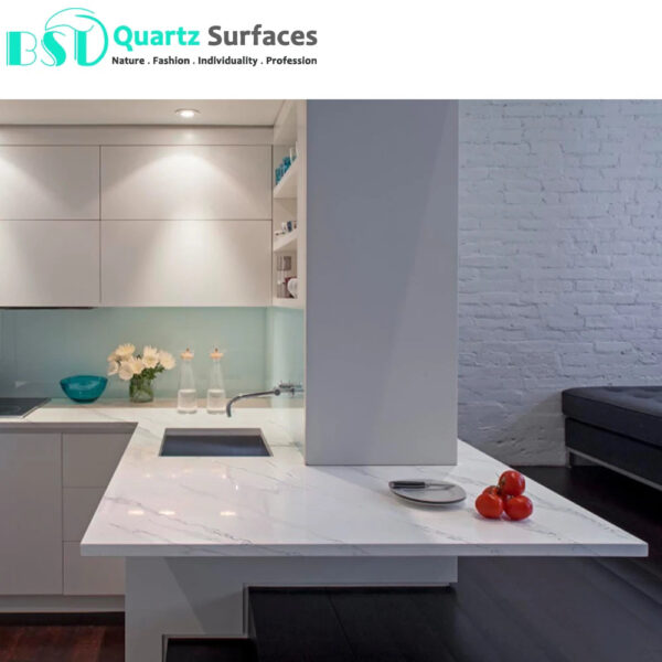 Calacutta Quartz Stone Slabs for Island Top Modern Floor Tiles Marble Porcelain Wall Stone Panel Artificial Sintered - Image 5