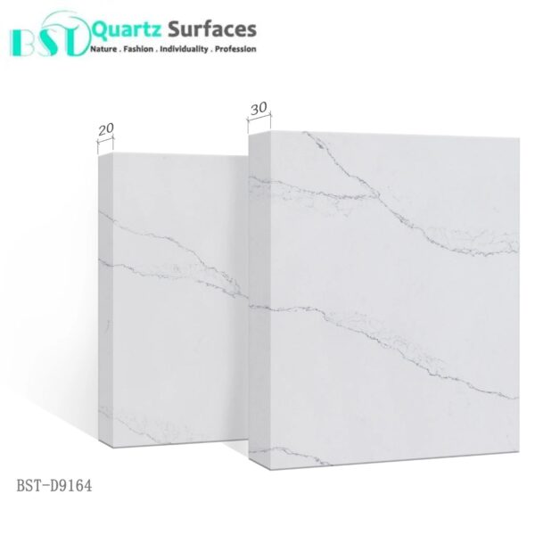 Venato Snow White Super Thin Vein Calacatta Quartz Stone in it High Grade Kitchen Countertops Quartz Stone Slabs - Image 6