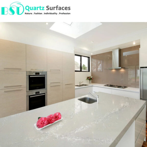Kitchen Restaurant Granite 93% Natural Quartz Resin Counter Table Tops High Quality Hotel Sintered Stone Wall
