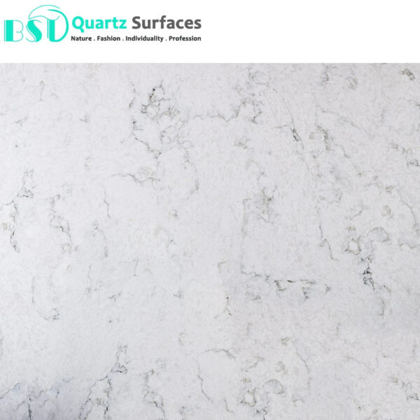 White Marble Like Quartz Engineering Stone Extra Large Wholesale Price White Calacatta Polished Artificial Quartz Stone Slabs - Image 2