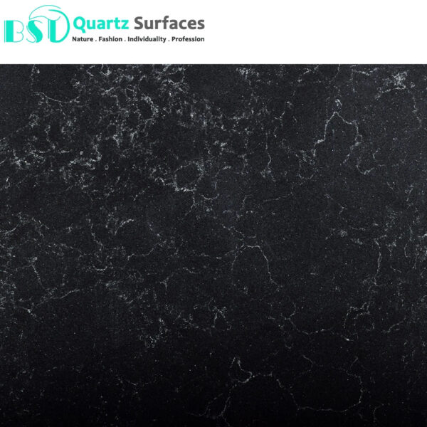 New Product Carrera Black Artificial Quartz Stone Wholesale Quartz Slabs White Calacatta Polished For Kitchen Countertop - Image 2