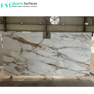 New Veined Quartz Stone Printed Marble Pattern Big Jumbo Size Slabs