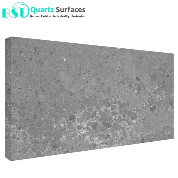 Arabetto Dark Quartz Stone Foshan Manufacturer Marble Synthetic Quartz Slab with Multi-Colored Base for Kitchen Table Top - Image 5
