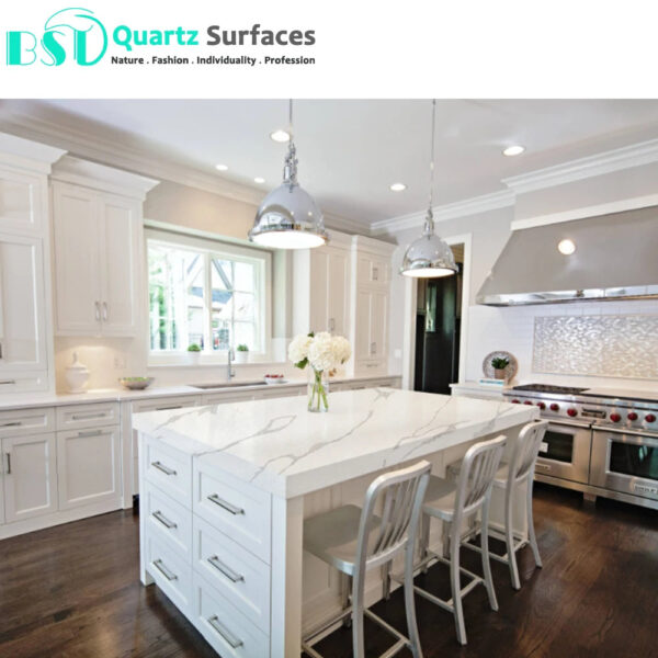 Quartz Stone That Look Like Natural Marble for Bathroom Vanity Tops
