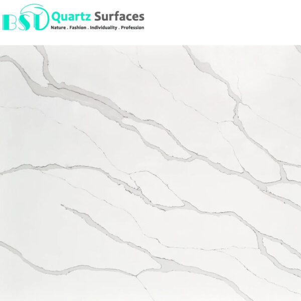 ISO NSF SGS Certificated White Prefab Quartz Bath Vanity Tops Slabs Faux Marble Stone For Kitchen Countertop,Table Top - Image 2