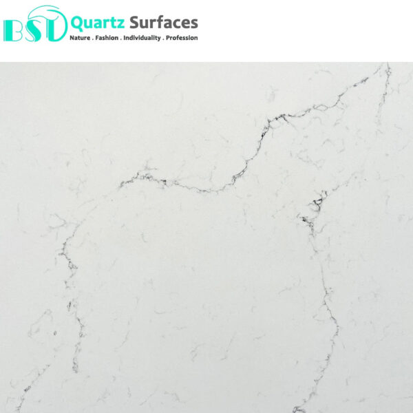 Hot Sale Quartz Artificial Stone, Artifical Quartz Stone Slab, White Engineered Stone - Image 2
