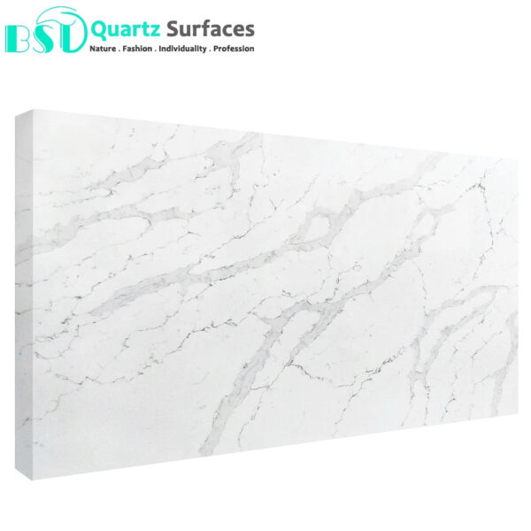 Hot Sale Calacatta Artificial Quartz Stone for Kitchen Countertop and Table Top Wholesale Price - Image 5
