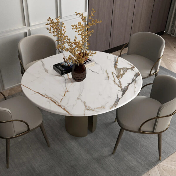 Minimalist White Sintered Stone Tiles Wall Slab Sintered Stone Ceramic Tiles For Countertop Dining Table Wall Basin Floor - Image 5