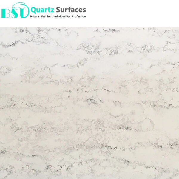 Countertop with White Artificia Color Quartz Marble Kitchen Granite Stone Carrara White Calacatta Vanity Quartz - Image 3