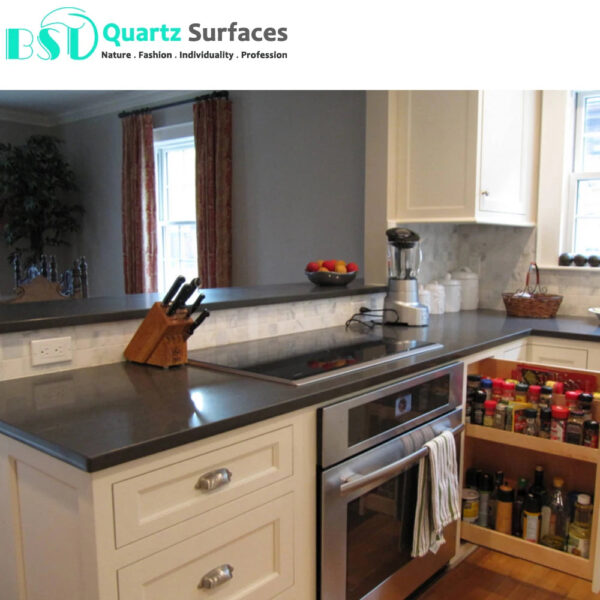 New Look London Grey - Quartz Stone Used For Stairs Big Slab with Grey Veins for Countertops Available Quickly - Image 3